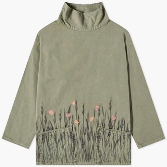 Levi's High Neck Canvas Floral Pullover Tunic - Picture 2 of 6